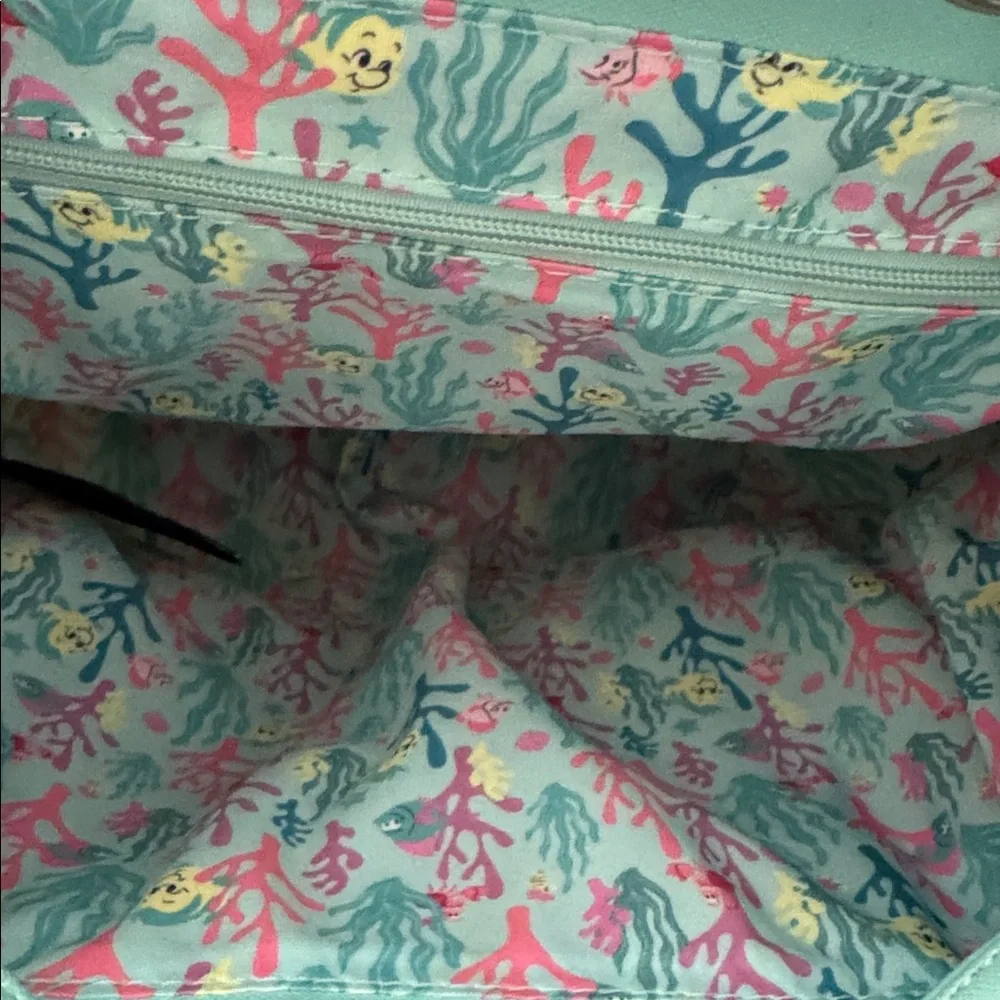 Disney Loungefly Seafoam Green Quilted Bag - Picture 6 of 6